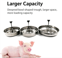 Mangeoire pour porcelets en acier inoxydable durable, bol d'alimentation pour porcs, bac d'alimentation pour élevage, équipement d'élevage