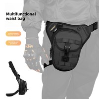 Sac de jambe tactique unisexe pour moto, multifonctionnel, imperméable, respirant, en PU, pour sport de plein air, sac banane/bandoulière 45