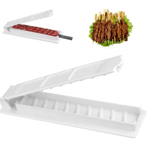 Manual Plastic Kebab Maker Mold <b>BBQ</b> Meat Skewer <b>Tool</b> Household Kebab Press - Product Image 2