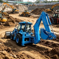 Chargeuse sur pneus 4x4 LANDNEO WZ38-28 avec godet de 1,5 m et moteur Yuchai de 75 kW pour la construction et l'agriculture