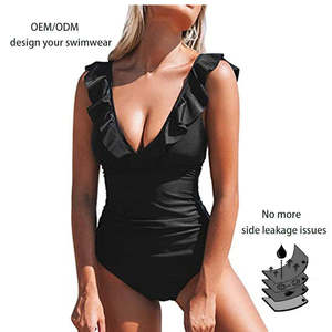 Roupa de banho reutilizável, novo período de natação, menstrual, eco amigável, para meninas, 4 camadas, à prova de vazamento, uma peça, 2022 - Product Image 1