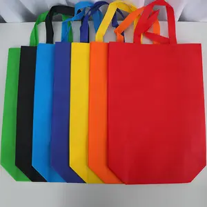 Tùy chỉnh không dệt mua sắm Tote Bag với logo in sinh thái hàng tạp hóa có thể in Quà Tặng tái sử dụng tái chế không dệt Laminate khuyến mại