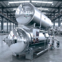 Machine de stérilisation à immersion dans l'eau chaude à vapeur pour la stérilisation du lait emballé dans des bouteilles en HDPE