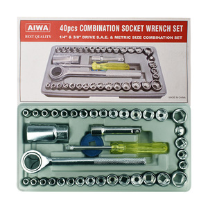 Juego de Herramientas de Reparación de Automóviles de 40 Piezas de Calidad Profesional, Juego de Llaves de Tubo de 1/2 Pulgada, Estuche Rígido de Acero al Carbono, Herramientas de Mantenimiento de Automóviles - Product Image 5