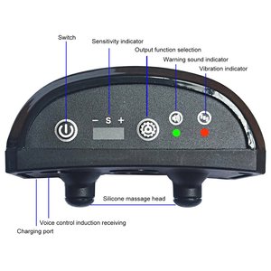 Kalung Pelatihan Anjing Elektronik Anti Menggonggong Kontrol Baterai Getaran Ultrasonik Hentikan Menggonggong Pelatihan Kalung Hot <span class=keywords><strong>Dog</strong></span> - Product Image 4