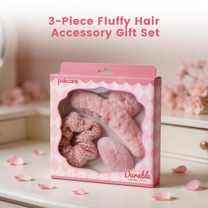 Set de Bandeaux de Spa <span class=keywords><strong>à</strong></span> Lien Rose, Peluche Douce, pour Maquillage, Cadeau pour Filles - Product Image 6