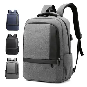 Supplier rucksack custom business USB back pack fashionable school bag 15.6 inch waterproof laptop backpack bag