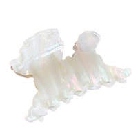 Pinza para el pelo de acetato con diseño de cachorro 3D, de lujo y versátil, tipo tiburón, exquisita, para cola de caballo alta y peinados recogidos, accesorio para el pelo para mujer