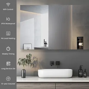 2024 New Smart Bluetooth LED Defogging Bathroom Light Emitting Mirror Smart Heated Mirror
