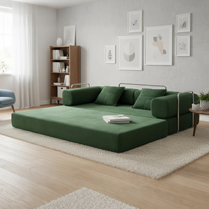 Luxury <b>Sofa</b> Bed Convertible to Folding Couch Fabric Vacuum Compressed <b>Sofa</b> for <b>Small</b> Apartments and Homes - Product Image 2