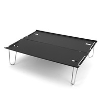 Table de camping pliable en aluminium portable, mini table de pique-nique extérieure, table à thé légère et compacte pour le camping