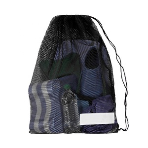 游泳浮潜和水肺潜水设备网网抽绳紧凑网眼游泳拉绳装具袋 - Product Image 2