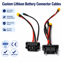 Connecteur de batterie au lithium 50A 3+8 broches pour armoire flottante, prise de câblage IP67 en cuivre argenté pour empilage