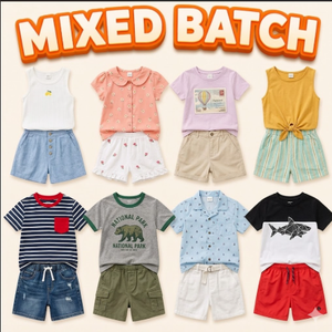Pastoral Style Summer Kids' Apparel Stock, Random Mixed Wholesale,Random mix,Main Products for <b>Physical</b> Malls - Product Image 5