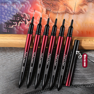 Bạch đậu khấu qua biên giới móng tay nghệ thuật bút cực kỳ tốt mới kim loại thanh lót đặc biệt kéo dòng màu sơn hoa móc móc dòng - Product Image 2