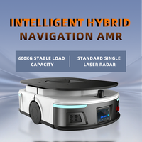 AGV de levage robuste à capacité de 1000 kg, navigation par double laser SLAM + code QR, évitement d'obstacles par laser, utilisation en intérieur, 6-8h