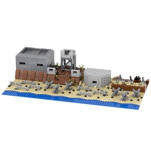 En gros, Jouet de construction militaire DIY : Bunkers Highland, Tour de garde, Bâtiments modernes, 50 pièces en matériau ABS, Modèle d'action, Cadeau - Product Image 1