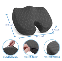 Coussin de chaise en mousse à mémoire de forme pour le soulagement de la douleur au coccyx