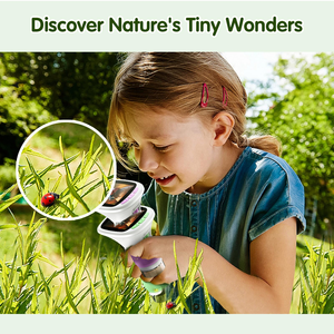 Microscope acoustique portable pour enfants, ensemble de jouets éducatifs STEM avec écran LED et caméra 1280x720 - Product Image 5