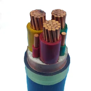 Résistance aux chocs 0.6/1kV IEC Standard 3 + 3 noyaux conducteur en cuivre XLPE isolation câble VFD
