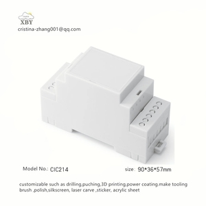 Cajas de riel <span class=keywords><strong>Din</strong></span> de plástico de caja pequeña eléctrica <span class=keywords><strong>para</strong></span> exteriores de alta calidad 90*36*57mm CIC214 - Product Image 2