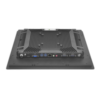 PC industriel robuste de 15 pouces avec panneau frontal intégré, étanche IP65, et large plage de température d'utilisation (-10 à 60°C)