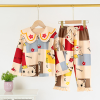 Nouveaux ensembles de pyjamas décontractés pour bébés et enfants, 100% coton, doux, chauds, respirants, vêtements de maison pour le printemps, l'automne et l'hiver
