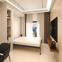 Ensembles de chambre à coucher haut de gamme sur mesure avec lit Murphy intégré et armoire, éclairage intelligent pour mobilier de chambre moderne