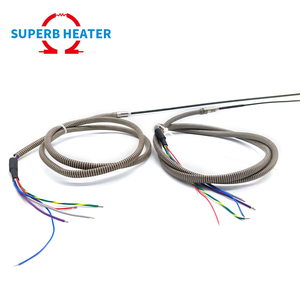 โรงงานขององค์ประกอบความร้อนตรงที่มีความยืดหยุ่นปรับแต่งได้พร้อมเทอร์โมคัปเปิลสำหรับระบบวิ่งร้อน - Product Image 2