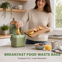 Sacs à déchets alimentaires robustes en gros pour OEM, sacs compostables pour déchets organiques pour petits paniers de cuisine et bacs de comptoir