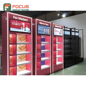 Estanterías de Exhibición con Cerradura para Tiendas de Diseño Contemporáneo, Planificación de Espacio, Diseño de Comercios de Belleza - Product Image 4