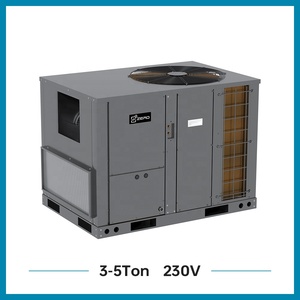 เครื่องปรับอากาศแบบแพ็คเกจบนหลังคา 208-230V 3-5 ตัน AHU 10.5~16.1 กิโลวัตต์ R410A ความถี่คงที่ 60 เฮิรตซ์ ระบบทำความเย็นอย่างเดียว เฟสเดียว 3 ตัน - Product Image 1