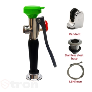 304 Thép Không Gỉ Phòng Thí Nghiệm Cầm Tay Khẩn Cấp Vòi Hoa Sen Và Thiết Bị Rửa Mắt Nhà Sản Xuất Chuyên Nghiệp Cầm Tay Rửa Mắt Trạm - Product Image 3