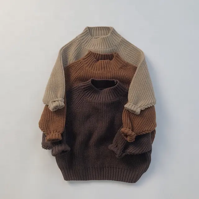 Oem Bebé Ropa Suéter Invierno Moda Diseño Personalizado Suéter Infantil Jersey de Punto Jumper