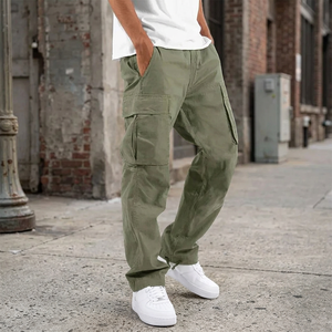 Custom Design Manufacturer High Quality Straight <b>Cargo</b> <b>Trousers</b> Oversized Multi-pocket Soft Casual Breathable Eco-Friendly - Product Image 3