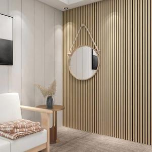 Panneau Mural Décoratif Rainuré en <span class=keywords><strong>Bois</strong></span> PVC WPC pour Intérieur – Vente en Gros - Product Image 5