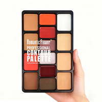 Personnalisable en gros 14 couleurs pour le visage fard à joues et brillant à lèvres et surligneur et palette de crème en poudre compacte pour peau foncée