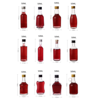 Botol Minuman Alkohol/Jus/Minuman Keras Kaca Mini 50ml Grosir Baru 2022 dengan Tutup Sekrup untuk Dijual