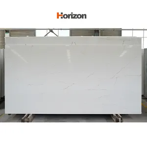 China factory horizon 6mm-30mm thickness quartz slab 4x8 super white slabs quartz stone plate solid quartz