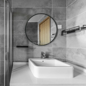 Prix usine hôtels de luxe projets salle de bain grand <span class=keywords><strong>miroir</strong></span> mural <span class=keywords><strong>rond</strong></span> avec cadre en alliage d'aluminium noir diamètre 60cm 80cm <span class=keywords><strong>100cm</strong></span> - Product Image 5