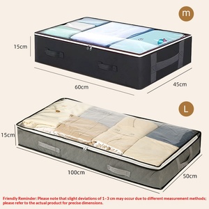 Boîte de rangement sous le lit pour couettes, vêtements, pantalons, pliable, anti-poussière, anti-humidité, en tissu non tissé - Product Image 4