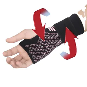 제조 공급 사용자 정의 남녀 공용 압축 조정 가능한 의료 부상 회복 역도 체육관 손목 중괄호 슬리브