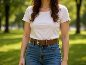 Cintura da Donna in Nylon con Fibbia a Perno 3.0cm, 110cm, Stile Casual con Fibbia in Acciaio - Product Image 2