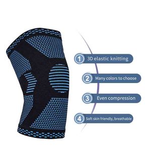 Soporte de rodilla 3d Manga elástica Voleibol Deportes Rodilleras Pares - Product Image 4