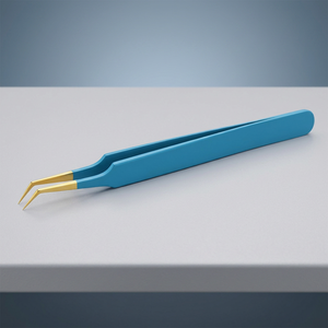 Pinzas Profesionales para Pestañas con Punta Curva de Precisión, Acero Inoxidable, Herramienta de Aplicación de Extensiones de Pestañas de Volumen - Product Image 2