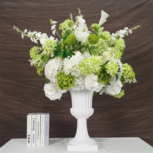 Maceta romana europea de plástico blanco para decoración, accesorios de boda, florero de estilo romano para camino. - Product Image 1