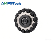 Moteur de moyeu servo omnidirectionnel AMPSTech 8 pouces 48VDC 7Nm IP67 avec encodeur pour AGV AMR Robot humanoïde