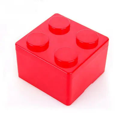 Aksesori lucu kotak persegi panjang kontainer makanan mini kotak penyimpanan lucu persegi panjang blok wadah untuk makanan ringan buah