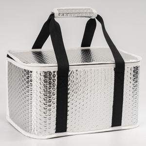 Aluminiumfolie-Kühltasche Isolierte Kühltasche für Kuchen Pizza Essenslieferung mit Strapazierfähigem Weichem Griff Kühltasche - Product Image 2