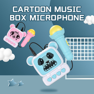 Nuovi giocattoli del microfono del carillon del fumetto dei bambini hanno messo il carillon tenuto in mano portatile di KtTV con i giocattoli del microfono per i bambini - Product Image 3